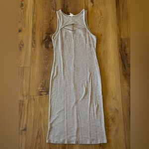 Caution To The Wind Tan and White Striped Top